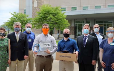 布伦特伍德向宾夕法尼亚州立大学圣约瑟夫健康中心捐赠了5000个面罩